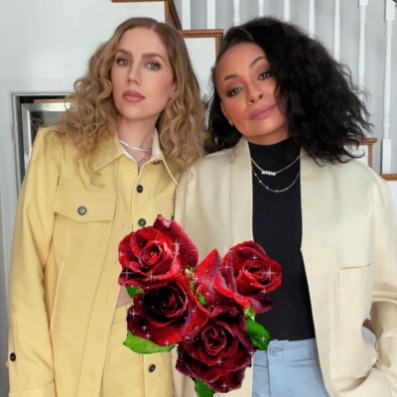 Miranda Maday and her husband, Raven -Symoné, dressed up for a Valentine's date.